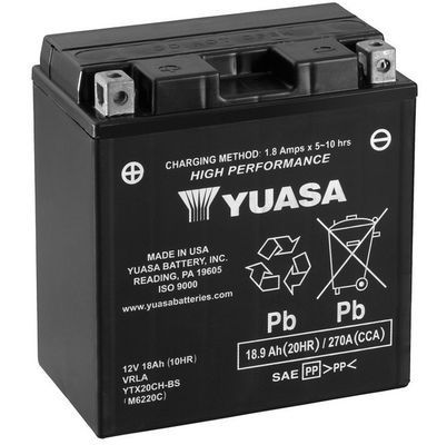 startovací baterie YUASA YTX20CH-BS