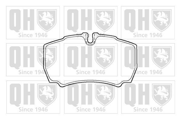 Zestaw klocków hamulcowych, hamulce tarczowe QUINTON HAZELL BP1379