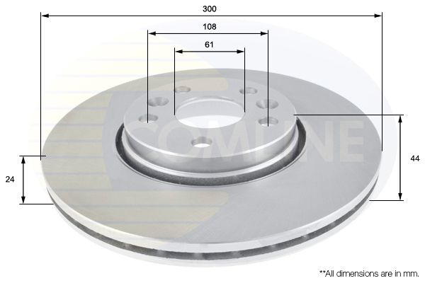 Tarcza hamulcowa COMLINE ADC1599V