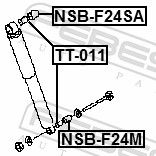 Levně Distanční trubička, tlumiče FEBEST NSB-F24M