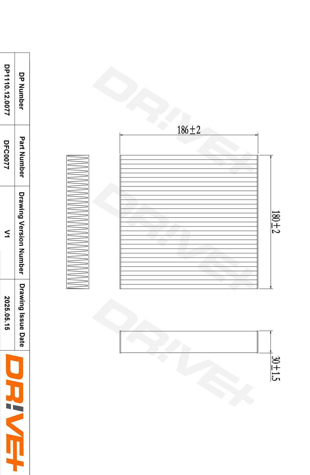 Filtru, aer habitaclu Dr!ve+ DP1110.12.0077