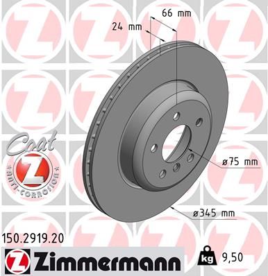 Brzdový kotouč ZIMMERMANN 150.2919.20