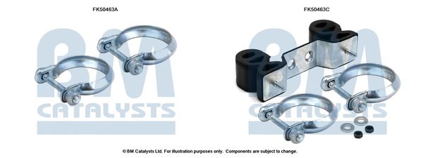Zestaw montażowy, rura wydechowa BM CATALYSTS FK50463