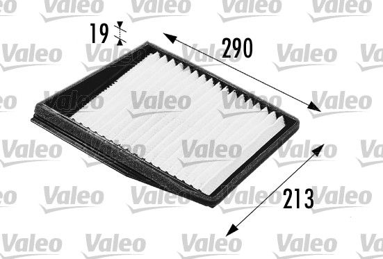 Filtr, wentylacja przestrzeni pasażerskiej VALEO 698176