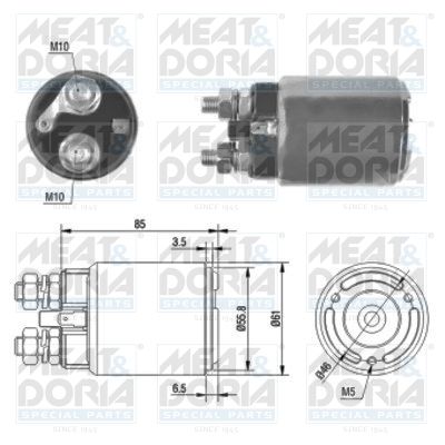 Włącznik elektromagnetyczny, rozrusznik MEAT & DORIA 46120