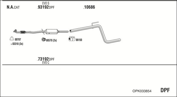 Układ wydechowy WALKER OPK033854