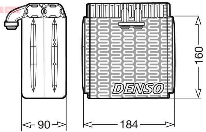 Parownik, klimatyzacja DENSO DEV23001