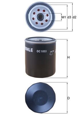 Olejový filtr MAHLE OC 1053