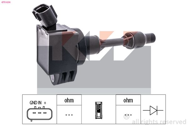 Cewka zapłonowa KW 470 634