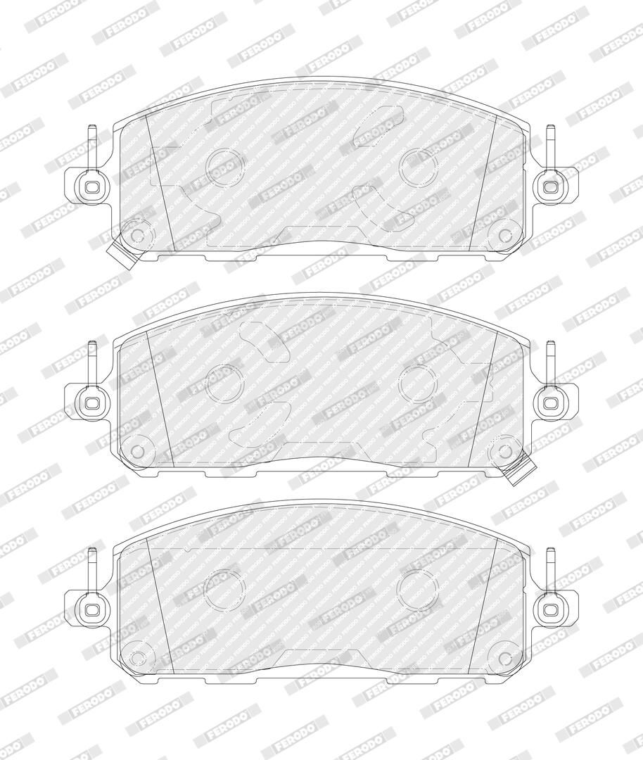 set placute frana,frana disc FERODO PREMIER ECO FRICTION FDB5664