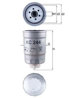 Palivový filter MAHLE KC 244