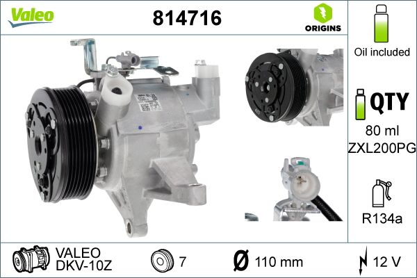 E-shop Kompresor klimatizácie VALEO 814716