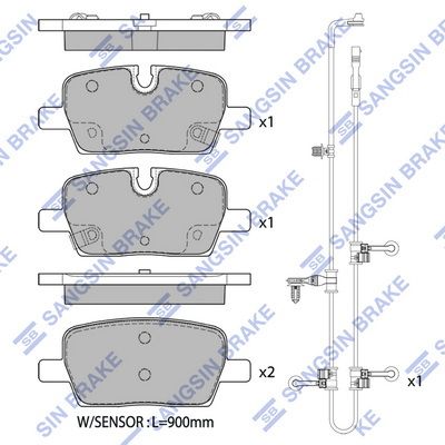 set placute frana,frana disc HI-Q SP2843