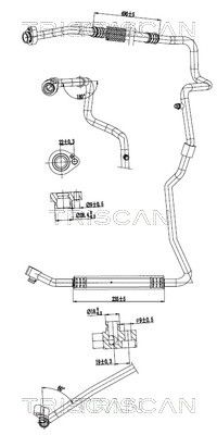 conducta presiune variabila,aer conditionat TRISCAN 9010 29101