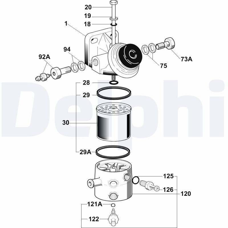 Filtr paliwa DELPHI 6260B682B