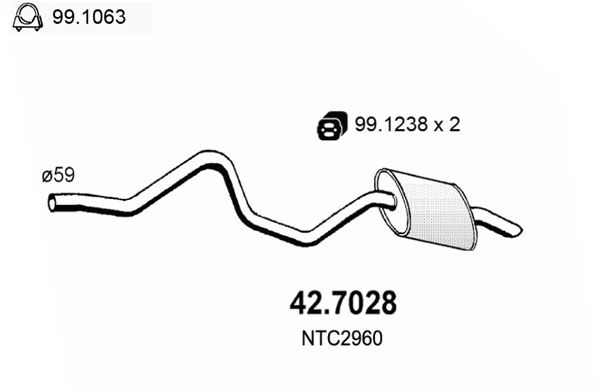 Tłumik końcowy ASSO 42.7028