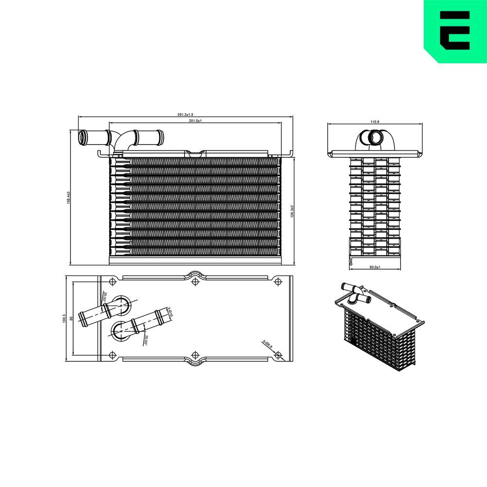 Intercooler, compresor ERA 672022