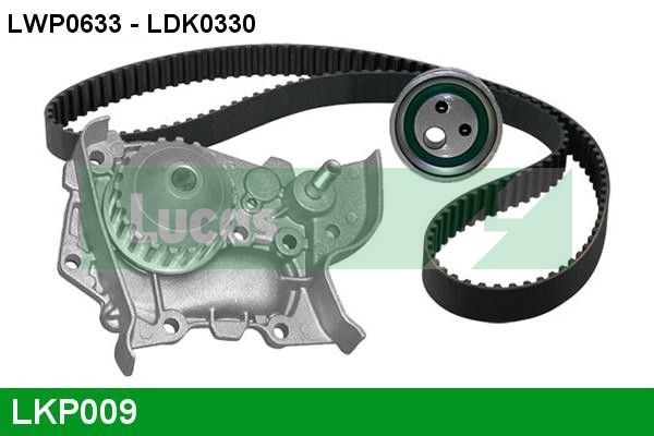 Pompa wodna + zestaw paska rozrządu LUCAS LKP009
