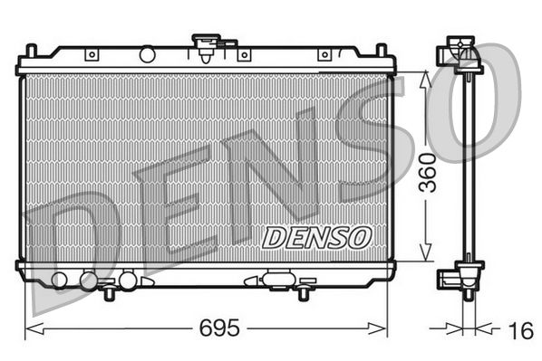 Chladič motora DENSO DRM46012