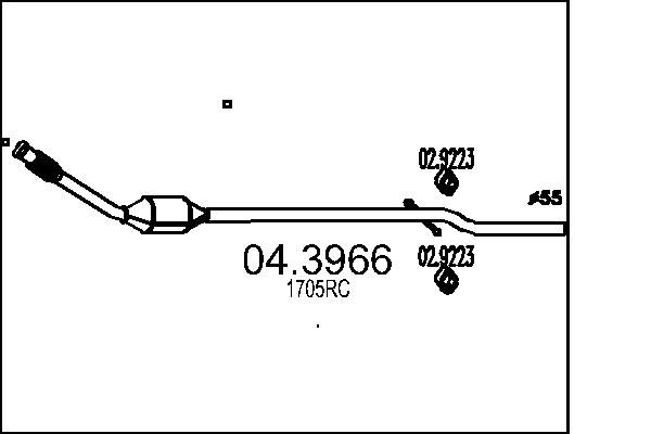 Katalizator MTS 04.3966