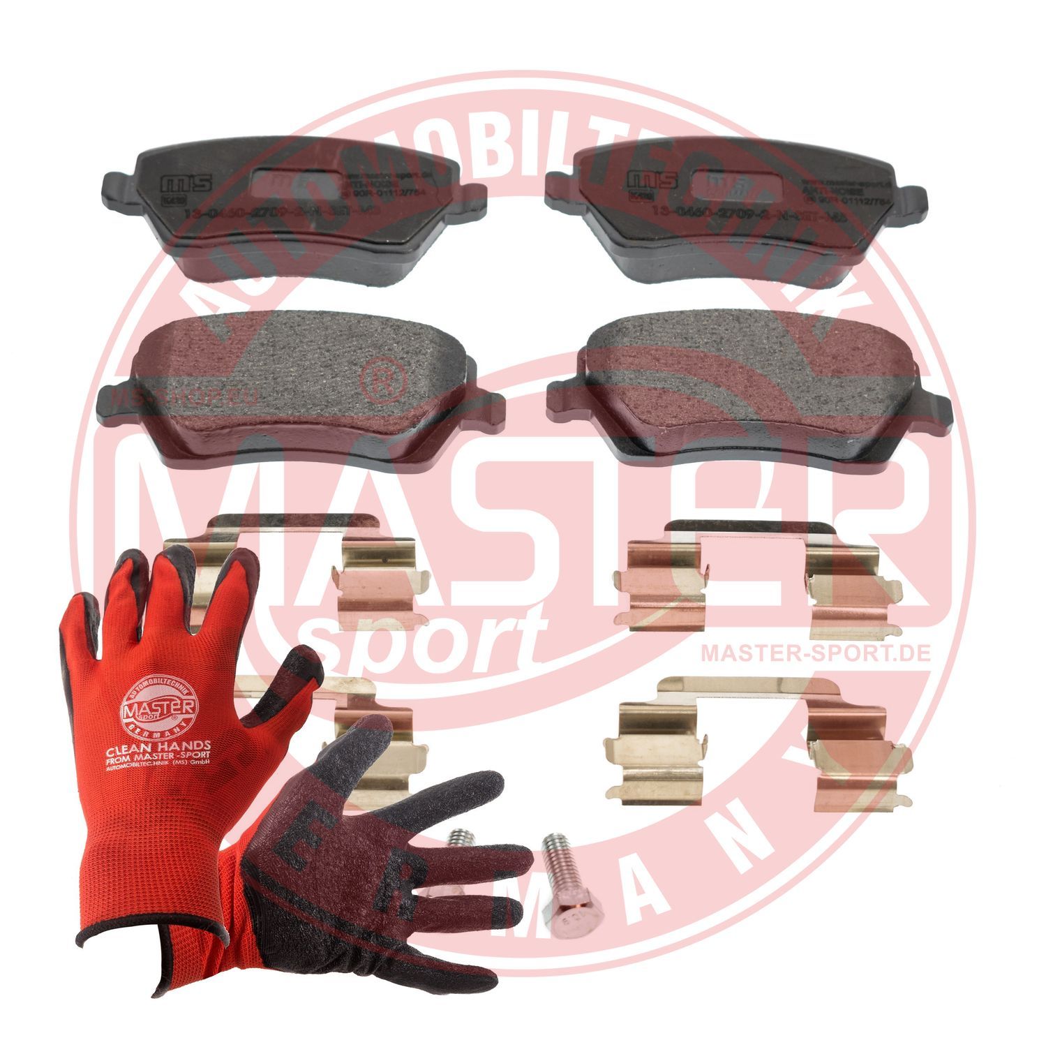 Zestaw klocków hamulcowych, hamulce tarczowe MASTER-SPORT GERMANY 13046027092N-SET-MSP