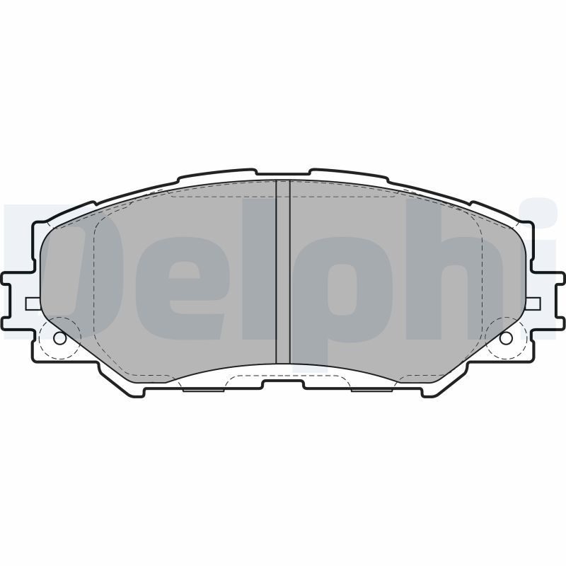 Sada brzdových platničiek kotúčovej brzdy DELPHI LP2002