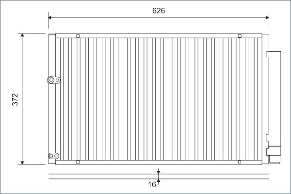 Condensator, climatizare VALEO 812880