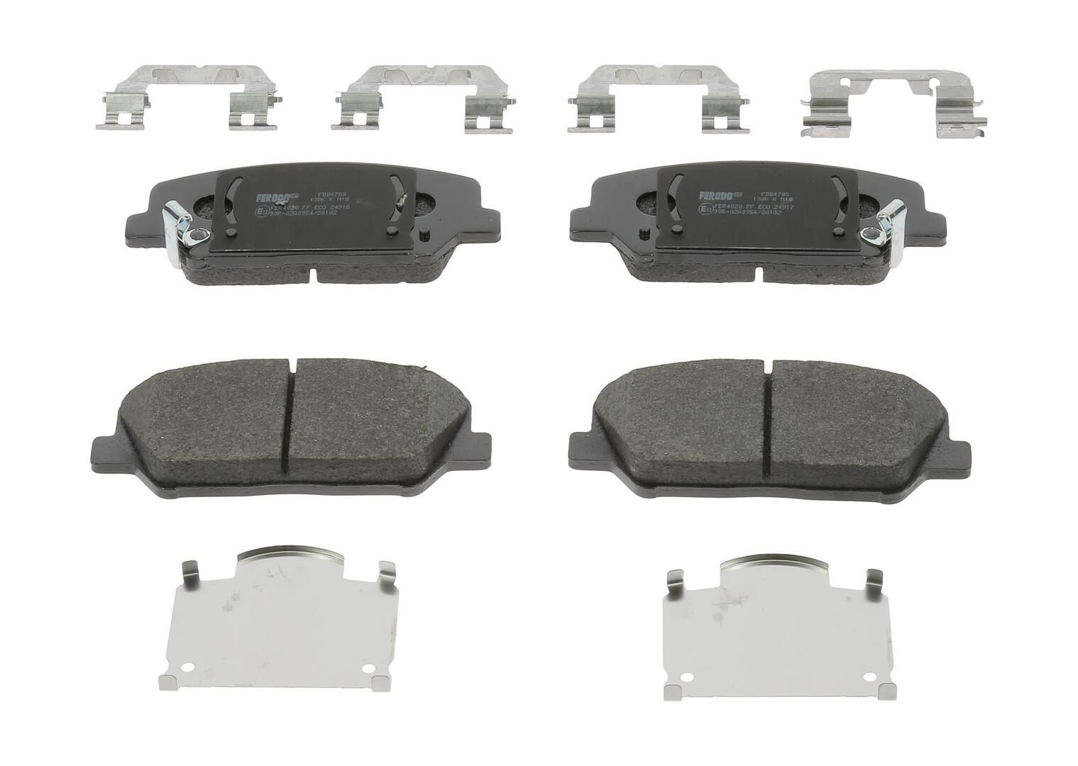 set placute frana,frana disc FERODO PREMIER ECO FRICTION FDB4703