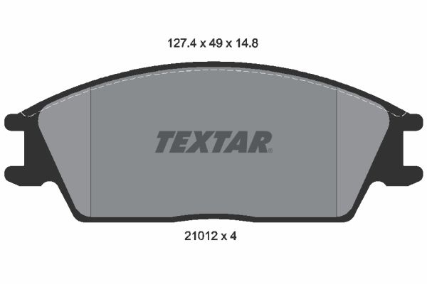 Sada brzdových platničiek kotúčovej brzdy TEXTAR 2101204