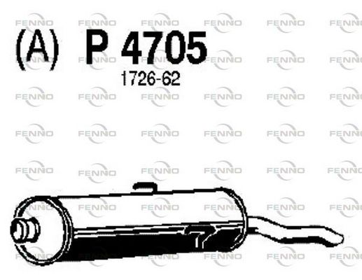 Tłumik końcowy FENNO P4705