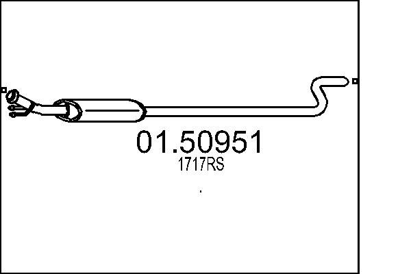 Tłumik środkowy MTS 01.50951
