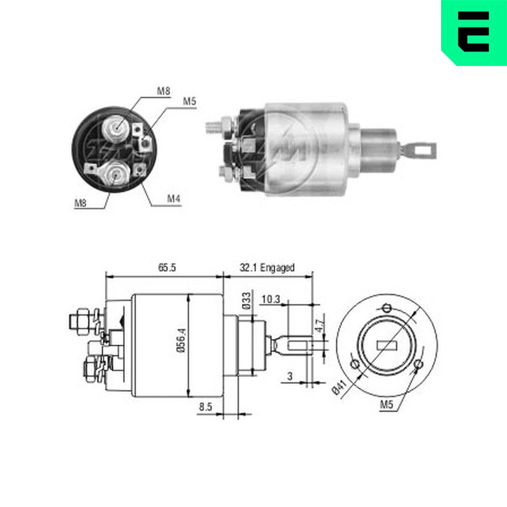 Тяговое реле, стартер