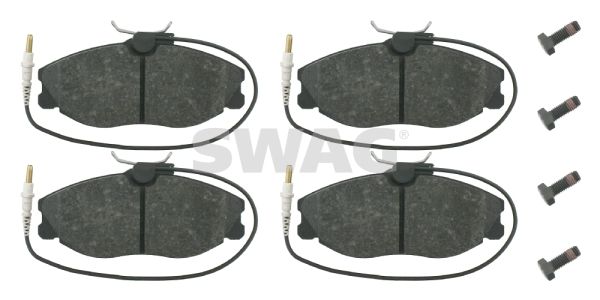 Zestaw klocków hamulcowych, hamulce tarczowe SWAG 62 91 6257