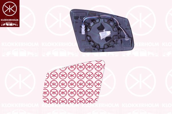 Szkło lusterka, lusterko zewnętrzne KLOKKERHOLM 35181065