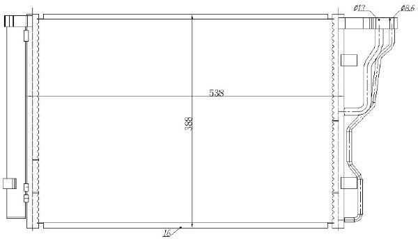 Condensator, climatizare MTR 13054722