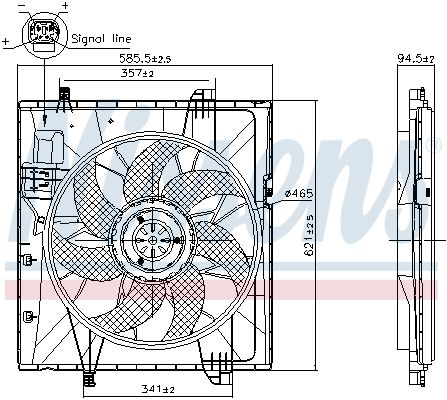 Ventilateur, refroidissement du moteur