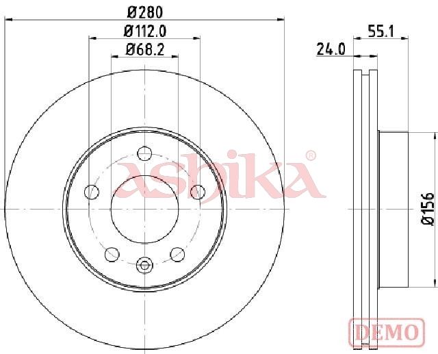 Disc frana ASHIKA 60-00-0958C