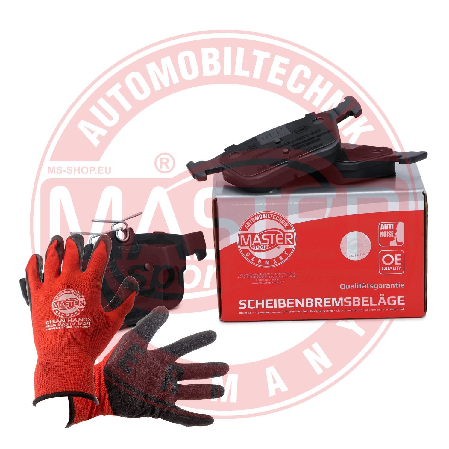 Zestaw klocków hamulcowych, hamulce tarczowe MASTER-SPORT GERMANY 13046144342T-SET-MSP