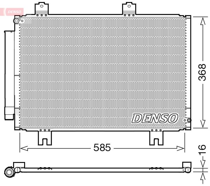 Condensator, climatizare DENSO DCN40020