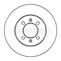 Tarcza hamulcowa BORG & BECK BBD4212