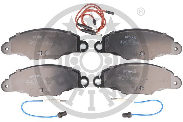 Zestaw klocków hamulcowych, hamulce tarczowe OPTIMAL BP-10224
