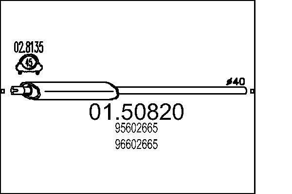 Tłumik środkowy MTS 01.50820