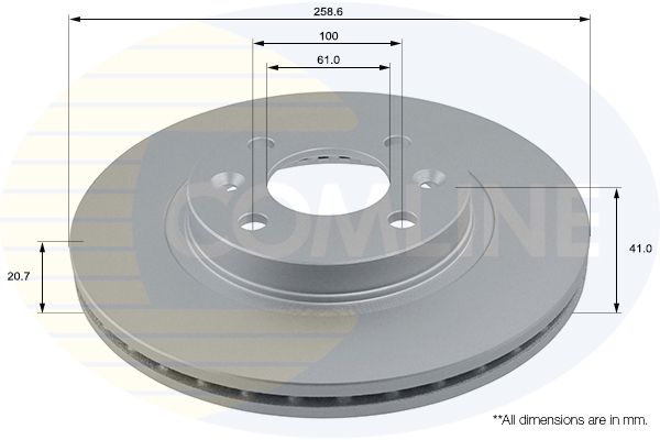 Tarcza hamulcowa COMLINE ADC1507V