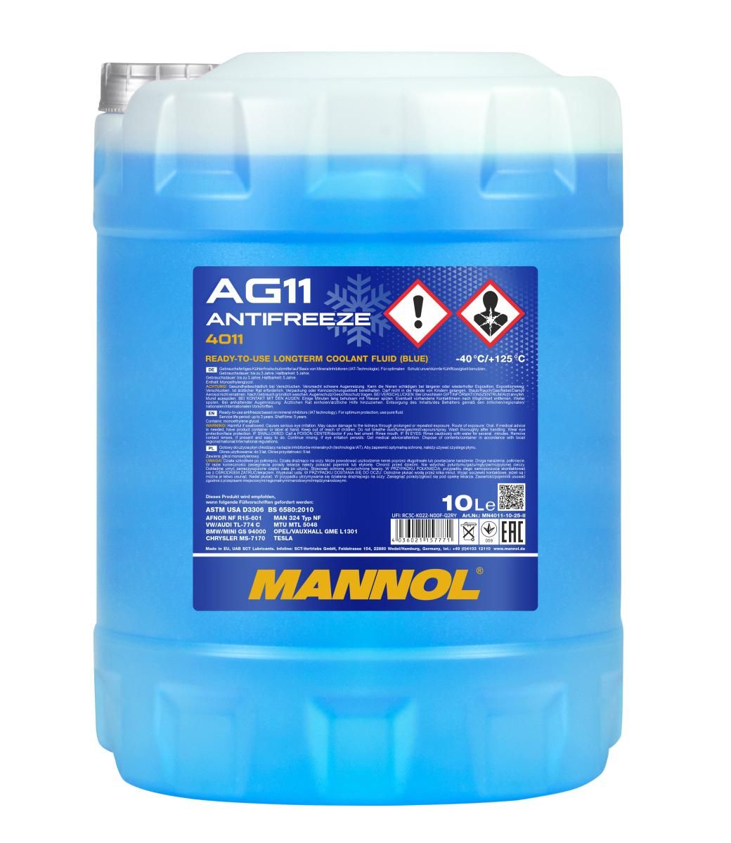 Chladící kapalina MANNOL AG11 (-40°C) Longterm, 10L