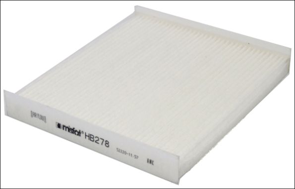 Filtr, wentylacja przestrzeni pasażerskiej MISFAT HB278