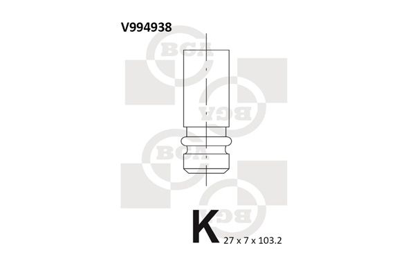 Výfukový ventil BGA V994938