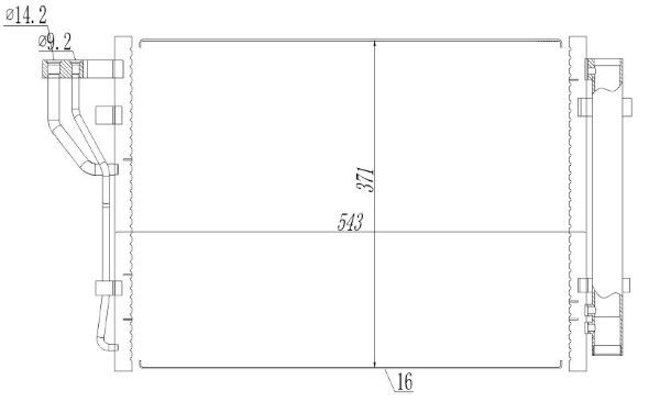 Condensator, climatizare MTR 13054741