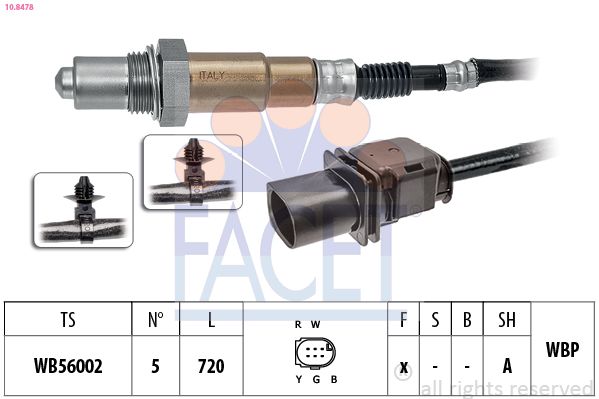 Sonda lambda FACET 10.8478