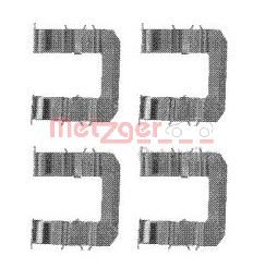 Set accesorii, placute frana METZGER 109-1735