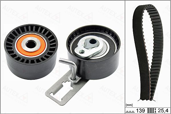 Zestaw paska rozrządu AUTEX 702765